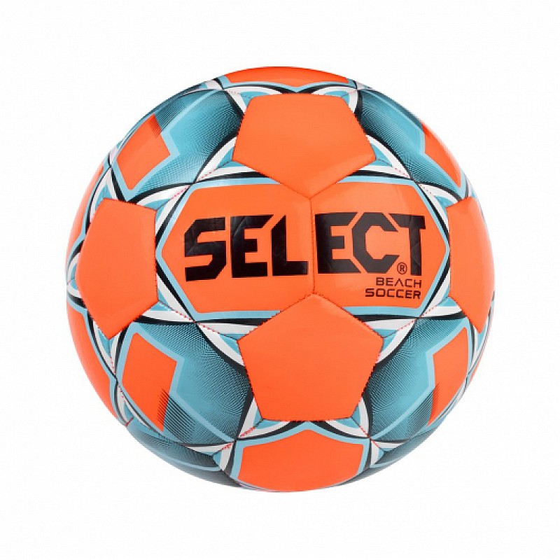 Мяч для пляжного футбола BEACH SOCCER NEW оранжево-синий фото товара