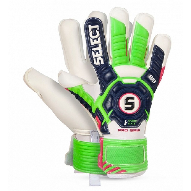 Вратарские перчатки SELECT 88 Pro Grip  т.син/зел/біл, 9 фото товара