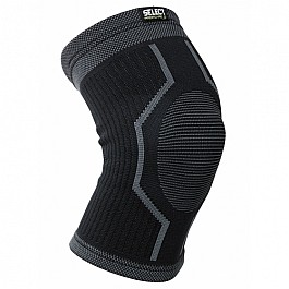 Наколенник SELECT Elastic Knee Support (009) чорн/сірий, XL
