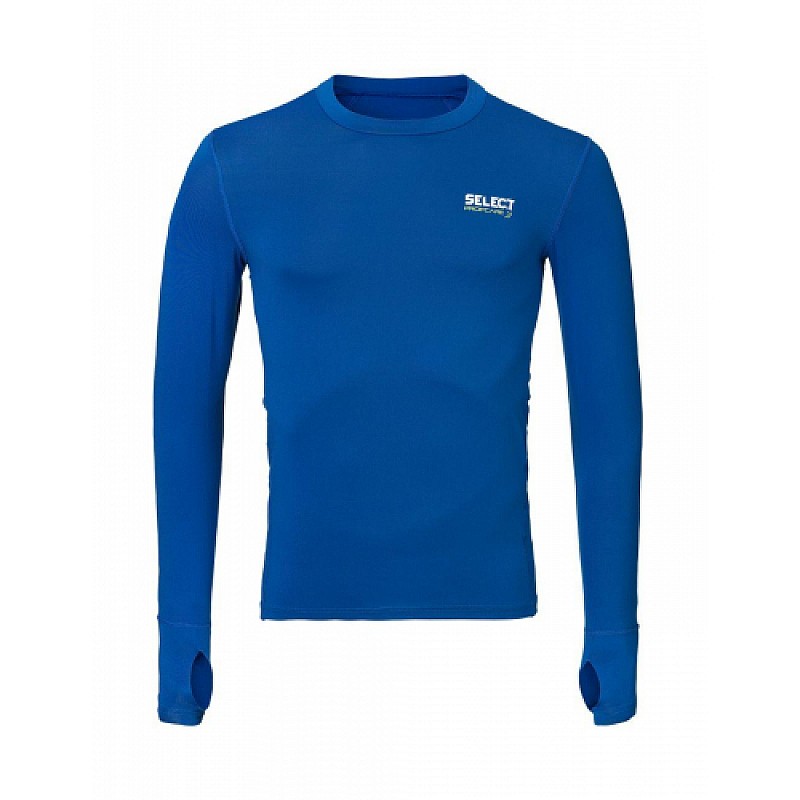 Термофутболка SELECT Compression shirt with long sleeves 6902  синій, S фото товара