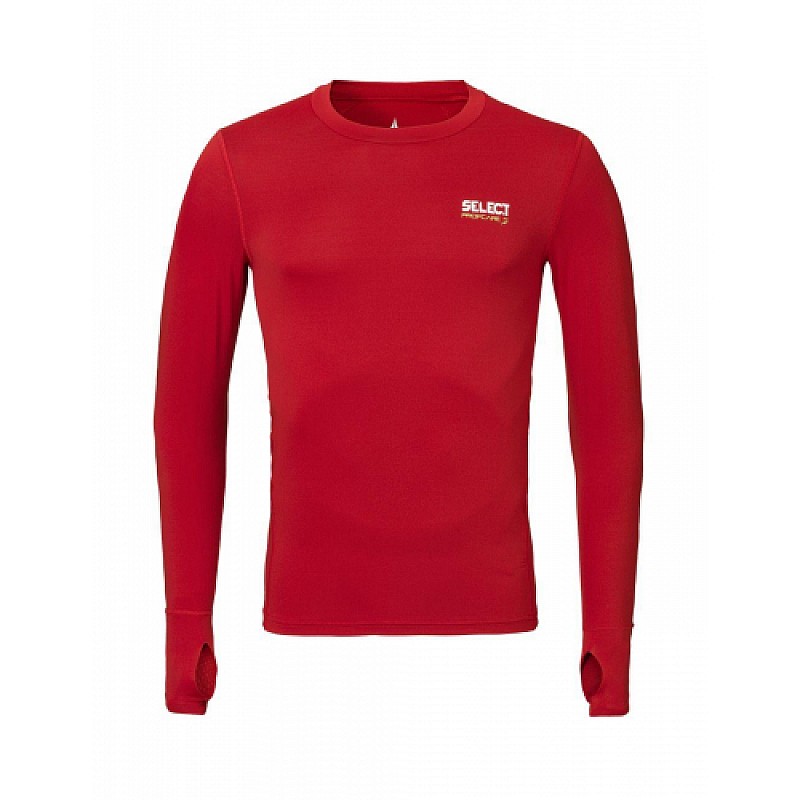 Термофутболка SELECT Compression shirt with long sleeves 6902  червоний, 14/16 фото товару