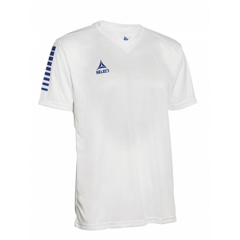 Футболка SELECT Pisa player shirt  біло/синій, S фото товара