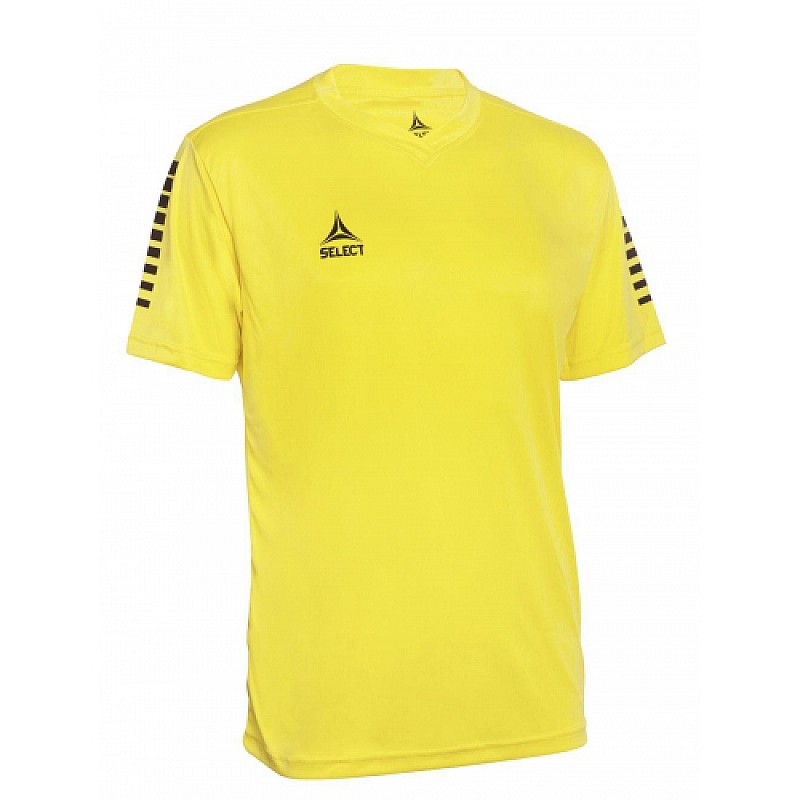 Футболка SELECT Pisa player shirt  жовто/чорний, XL фото товара