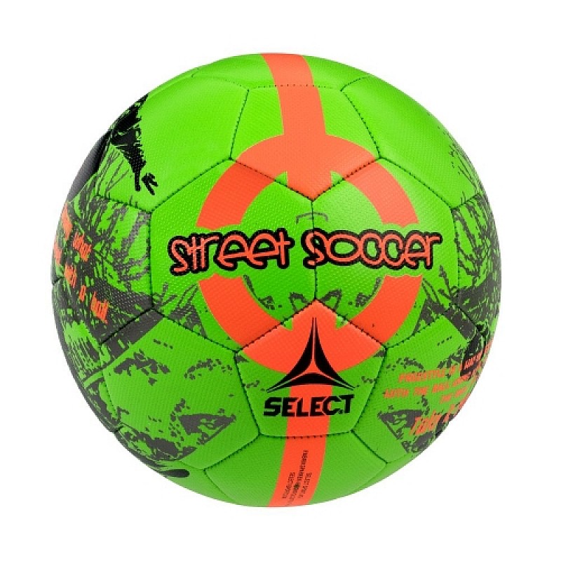 Мяч футбольный SELECT Street Soccer  зел/помаранч, 4,5 фото товара