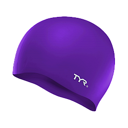 Шапочка для плавання TYR Wrinkle Free Silicone Swim Cap, Purple, Onesize, Purple