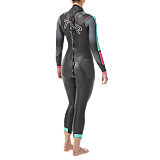 Гідрокостюм жіночий TYR Women’s Hurricane Wetsuit Cat 5, Чорний, XL, Black/Turquoise/Fuschia
