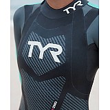 Гідрокостюм жіночий TYR Women’s Hurricane Wetsuit Cat 5, Чорний, XL, Black/Turquoise/Fuschia