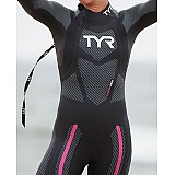 Гідрокостюм жіночий TYR Women’s Hurricane Wetsuit Cat 5, Чорний, XL, Black/Turquoise/Fuschia