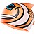 Шапочка для плавання TYR CharacTYRS Happy Fish Silicone Kids’ Swim Cap, Orange, Onesize, Orange