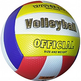 Мяч волейбольный soft touch (бело-сине-красно-желтый) [5]