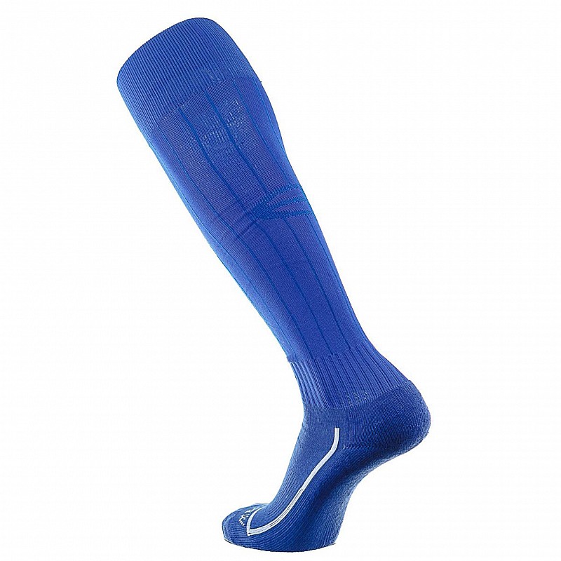 Гетры футбольные Europaw синие с трикотажным носком [41-45] фото товара