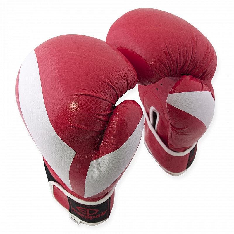 Перчатки боксерские Europaw PVC красные 8 oz фото товару