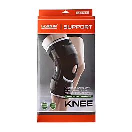 Фіксатор коліна Liveup KNEE SUPPORTS чорний L