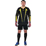 Воротарська форма Europaw чорно-жовта з шортами фото товару