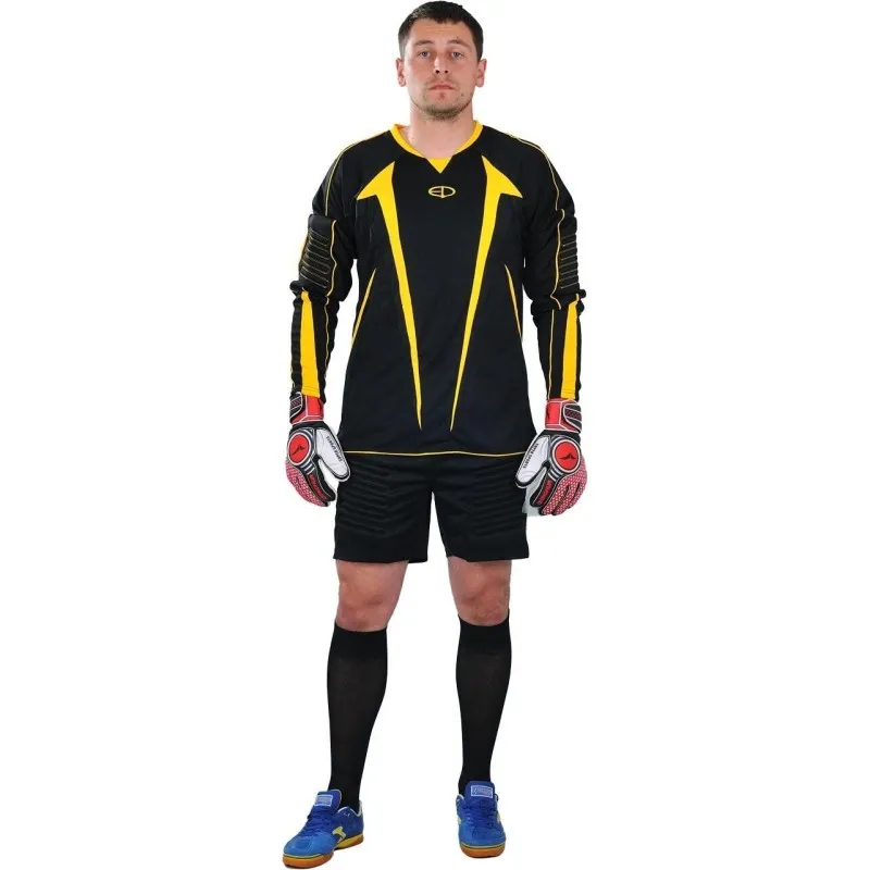 Воротарська форма Europaw чорно-жовта з шортами фото товару
