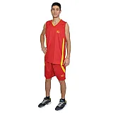 Баскетбольна форма Europaw червоно-жовта фото товару