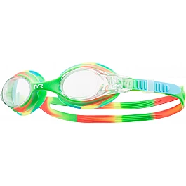 Окуляри TYR Swimple Tie Dye Kids, Green/Orange