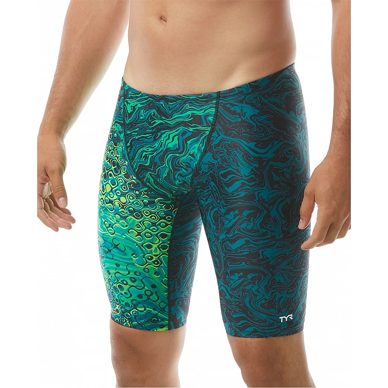 Чоловічі плавки-джаммери TYR Men’s Chroma Jammer, Зелений, 30, Green