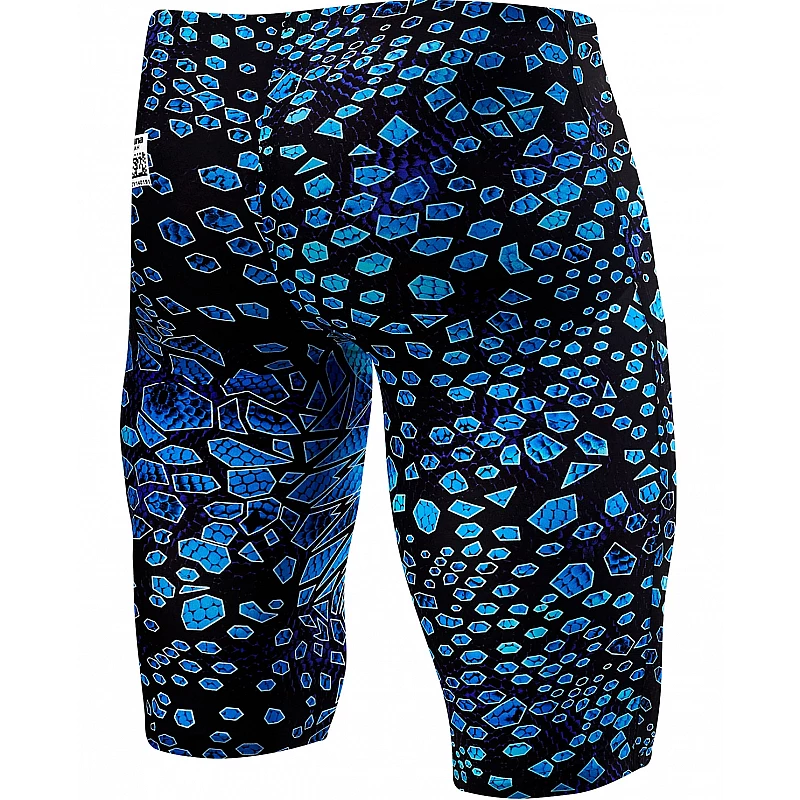 Стартові плавки TYR Men’s Avictor® Venom High Jammer, Синий, 32, BLK/BLUE