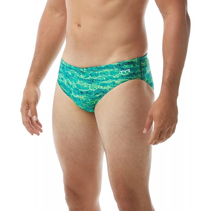 Чоловічі плавки TYR Men's Agran Racer, Зелений, 32, Green