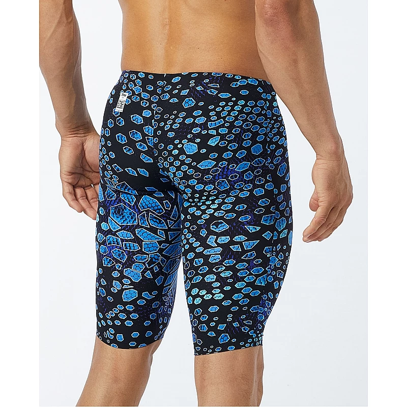 Стартові плавки TYR Men’s Avictor® Venom High Jammer, Синий, 32, BLK/BLUE