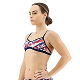 Топ жіночий TYR Women’s Homeland Mojave Tieback Top, Red/White/Blue, XS, Red/White/Blue