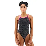 Суцільний жіночий купальник TYR Women’s Blackout Camo Diamond Controlfit, Black, 6, Black