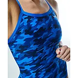Суцільний жіночий купальник TYR Women’s Camo Diamondfit, Blue, 28, Blue