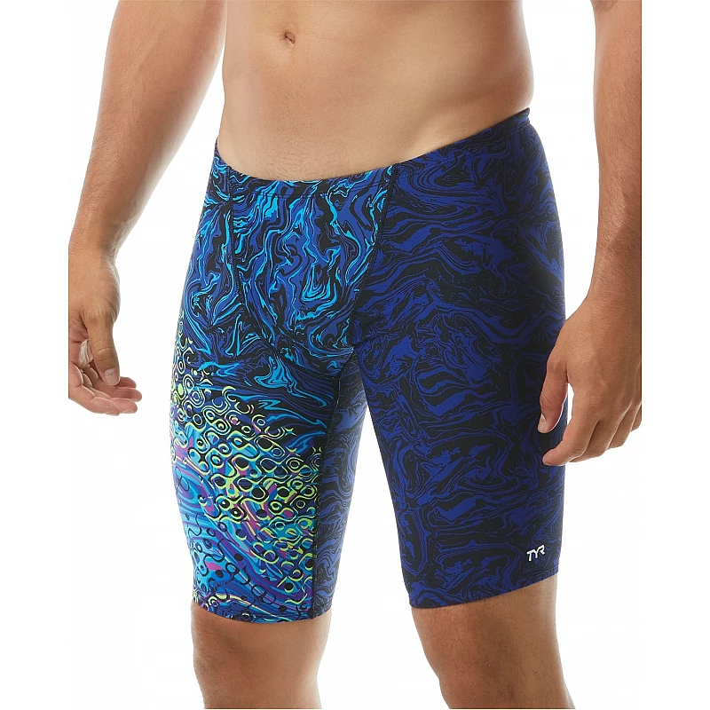 Чоловічі плавки-джаммери TYR Men’s Chroma Jammer, Синий, 34, Blue