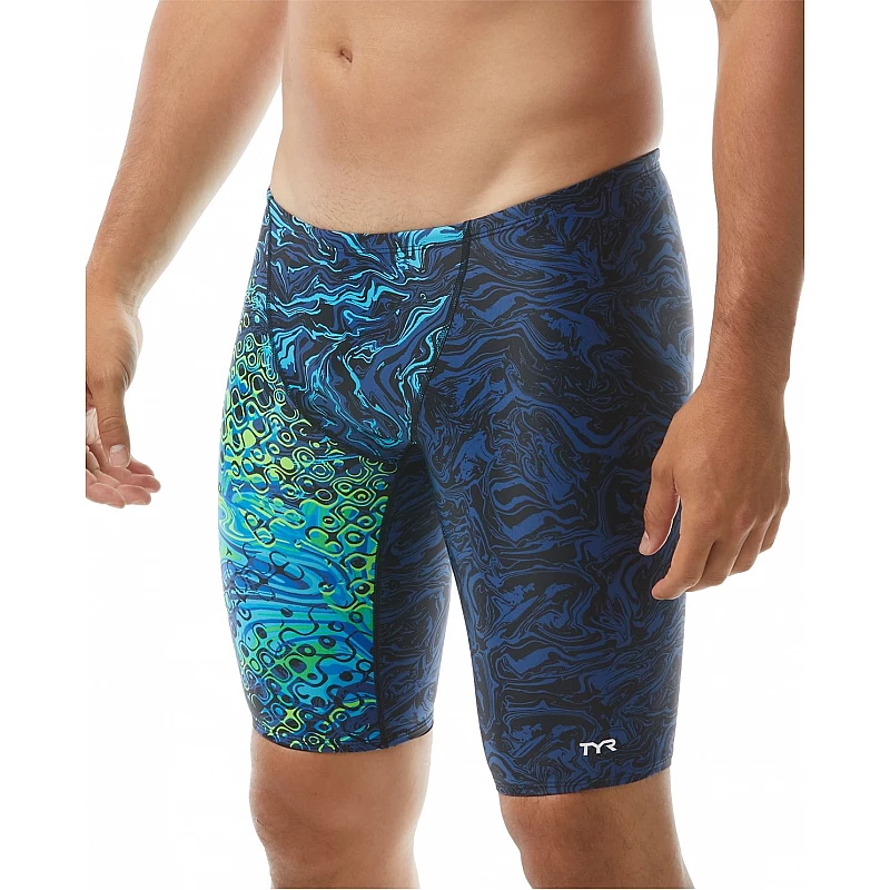 Чоловічі плавки-джаммери TYR Men’s Chroma Jammer, Синий, 36, Blue