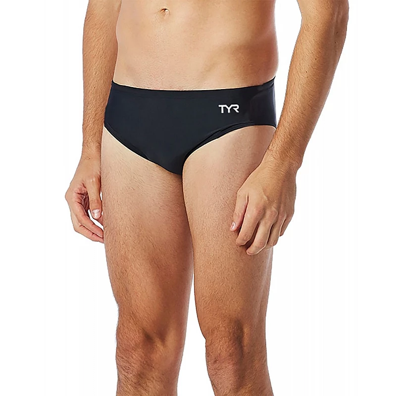 Чоловічі плавки TYR Solid Male Racer-A, Черный, 34, Black