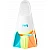 Ласти короткі TYR Stryker Silicone Fins, Orange/Teal/Yellow/Clear, S, Orange/Teal/Yellow/Clear