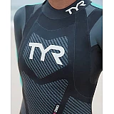 Гідрокостюм жіночий TYR Women’s Hurricane Wetsuit Cat 5, Чорний, XL, Black/Turquoise/Fuschia