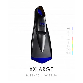 Ласти довгі TYR FLEX FIN 2.0, Black, XXL, Black