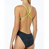 Купальник TYR Training Sandblasted Womens Cutoutfit, Чорный, 36, Black