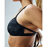 Топ жіночий TYR Women’s Blackout Camo Mojave Tieback Top, Black/Black, XS, Black/Black