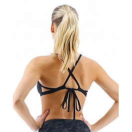 Топ жіночий TYR Women’s Blackout Camo Mojave Tieback Top, Black/Black, XS, Black/Black