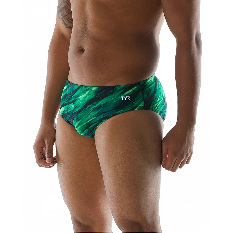 Чоловічі плавки TYR Men's Vitric Racer, Green, 26, Green