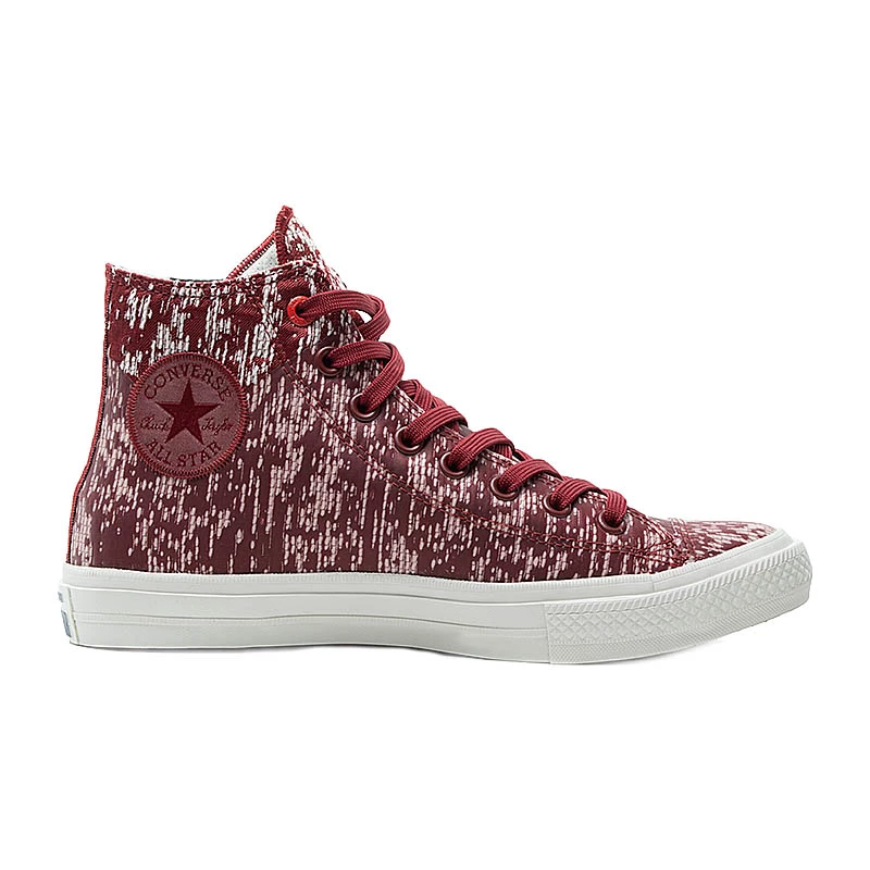 Кеди Converse CTAS II HI Унісекс р.44 Бордовий/Білий