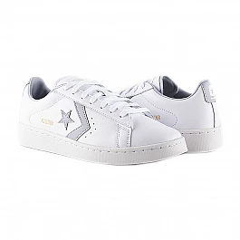 Кеди Converse PRO LEATHER OX Унісекс р.42 Сірий/Білий
