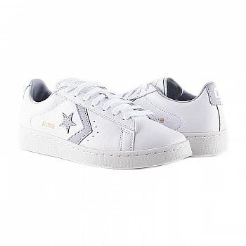 Кеди Converse PRO LEATHER OX Унісекс р.42 Сірий/Білий
