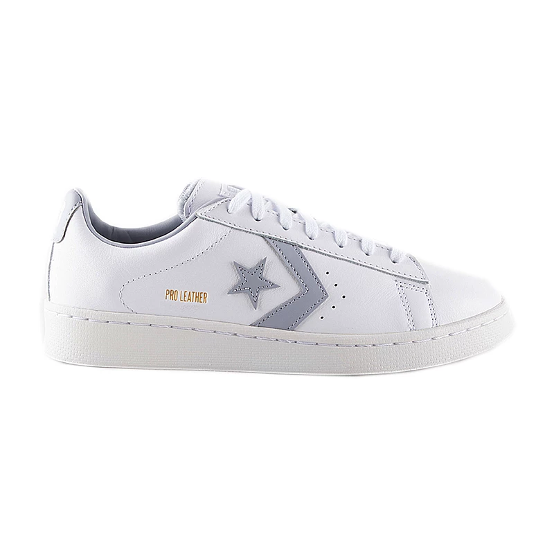 Кеди Converse PRO LEATHER OX Унісекс р.42 Сірий/Білий
