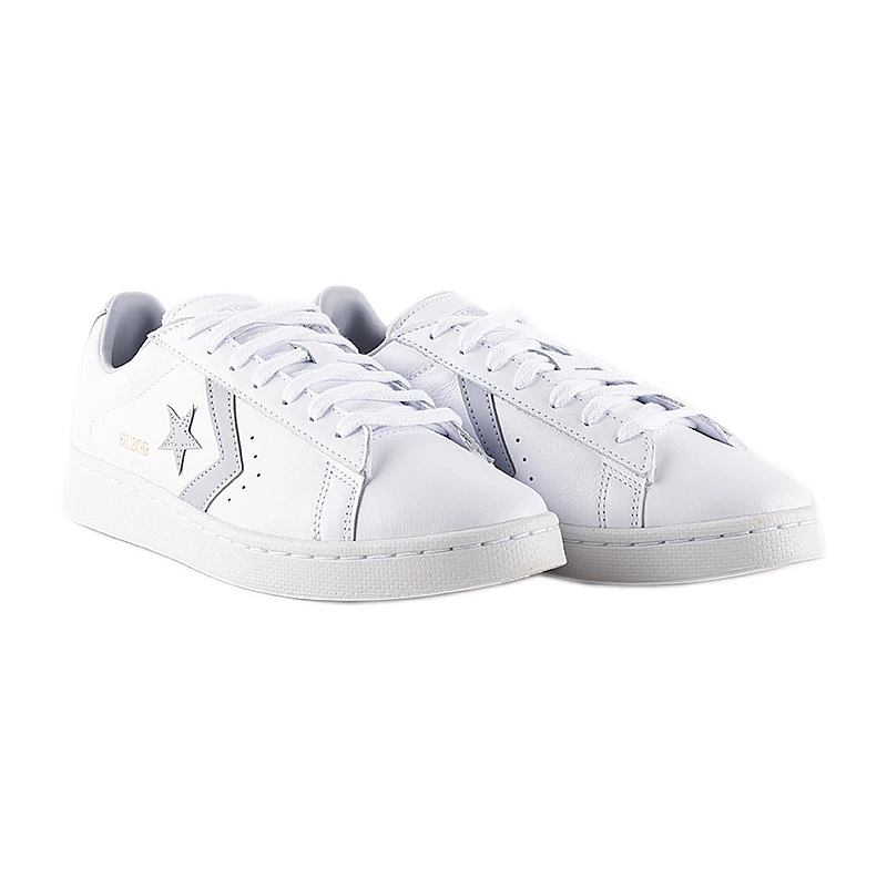 Кеди Converse PRO LEATHER OX Унісекс р.42 Сірий/Білий