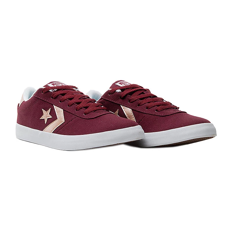 Кеди Converse Point Star Унісекс р.36 Білий/Бордовий