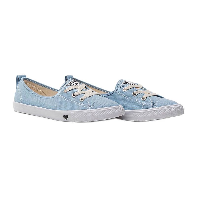 Кеди Converse CTAS BALLET LACE SLIP Жіноча р.36 Білий/Блакитний