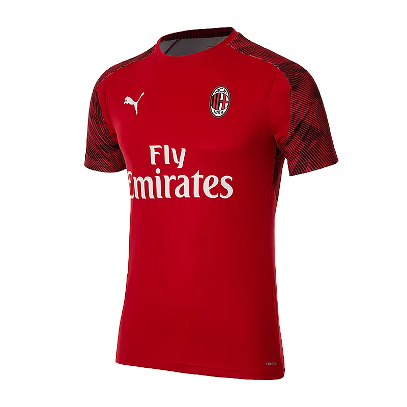 Футболка Puma AC Milan Men's Training Jersey Чоловіки р.S Чорний/Червоний