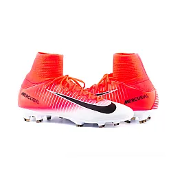 Бутси Nike MERCURIAL SUPERFLY V FG JR Унісекс (8-15) р.38.5 Білий/Червоний