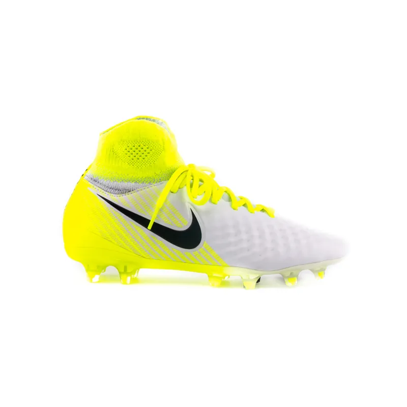 Бутси Nike MAGISTA OBRA II FG JR Унісекс (8-15) р.36 Салатовий/Білий
