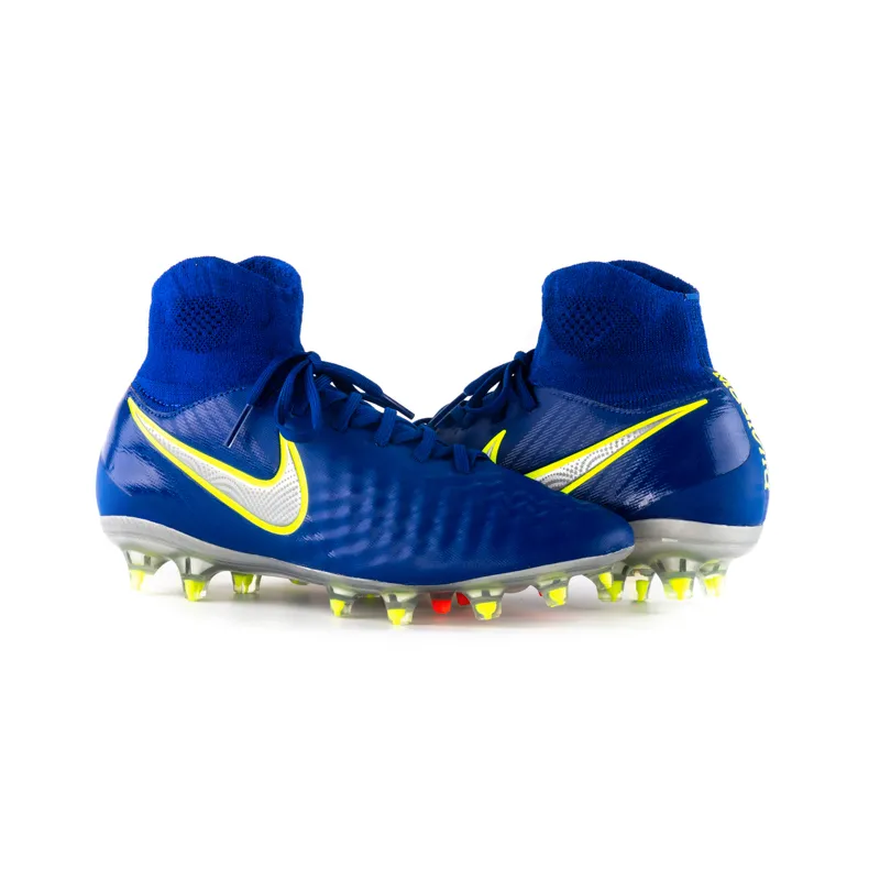 Бутси Nike MAGISTA OBRA FG JR Унісекс (8-15) р.36.5 Салатовий/Синій