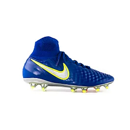 Бутси Nike MAGISTA OBRA FG JR Унісекс (8-15) р.36.5 Салатовий/Синій